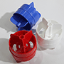 Rote, weiße und blaue Minidisks Link zu vergrößerter Darstellung